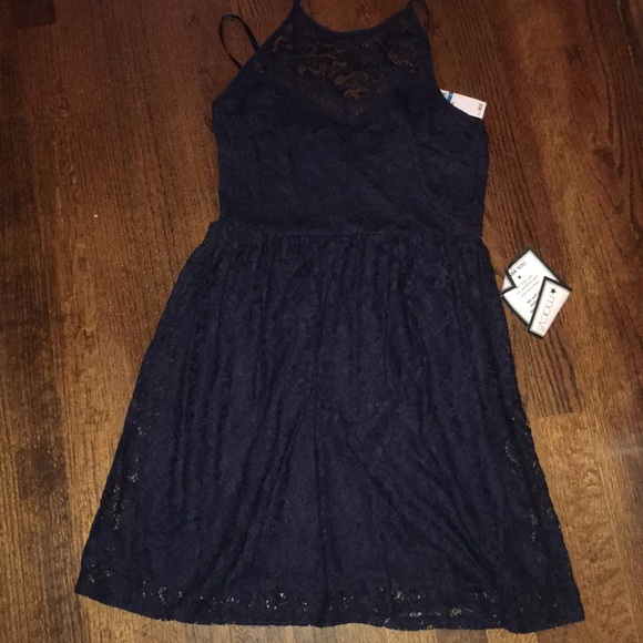 City Studio Dresses & Skirts - City Studio Navy Lace Dress - New With Tags